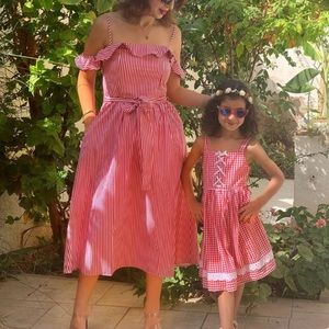 STRIPED MIDI DRESS - NWT